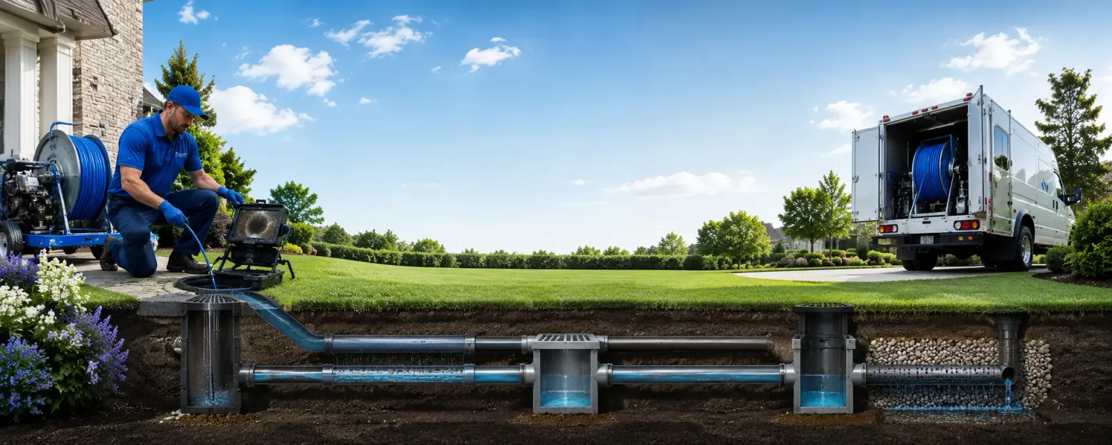 Outdoor drain cleaning information for Burlington, VT